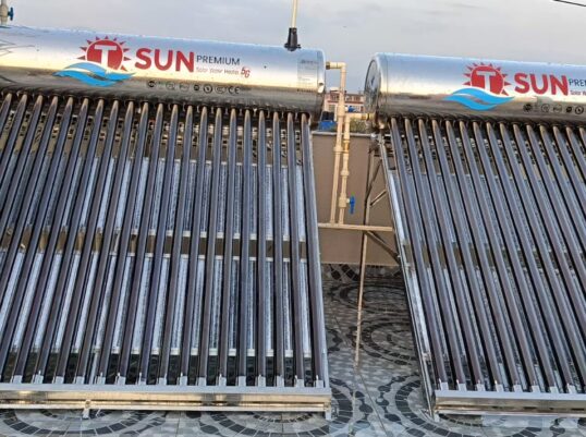 solar water heater installation in Kathmandu